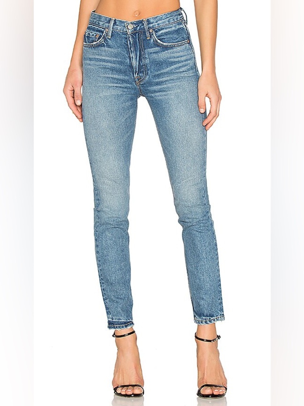 GRLFRND x REVOLVE The Karolina High-Rise Skinny Button Fly Jeans   |  Size:  28